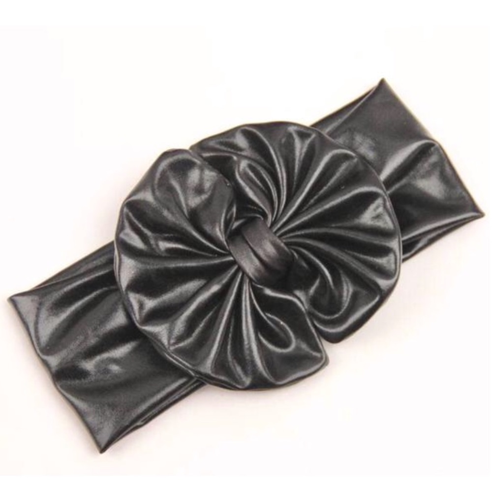 Metallic bowknot headband